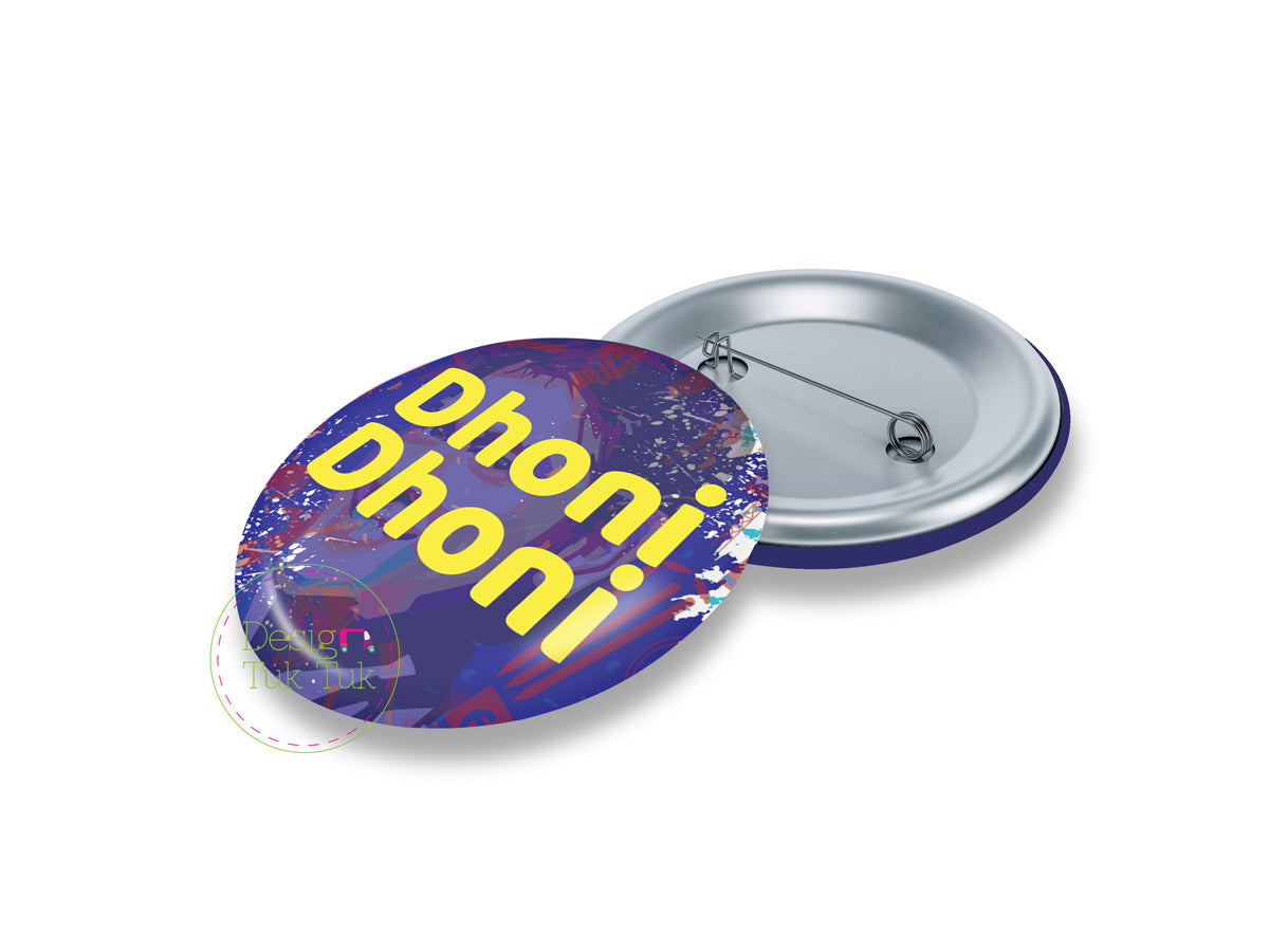 Dhoni Dhoni Pin Badge