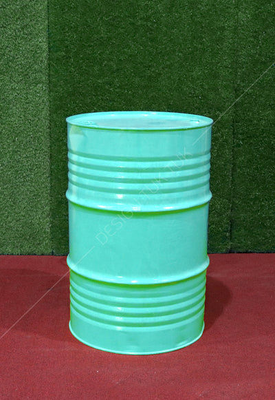 Multi-Color Oil Drum Table