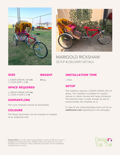 Marigold Cycle Rickshaw