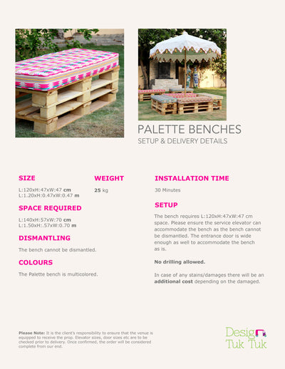 Palette Benches (Pink)