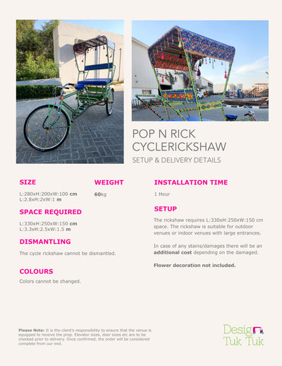 Pop n Rick Cycle Rickshaw