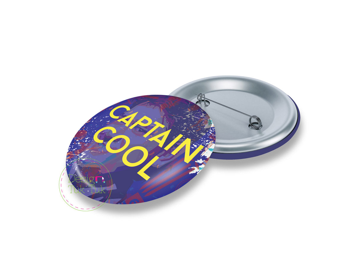 Captain Cool Pin Badge