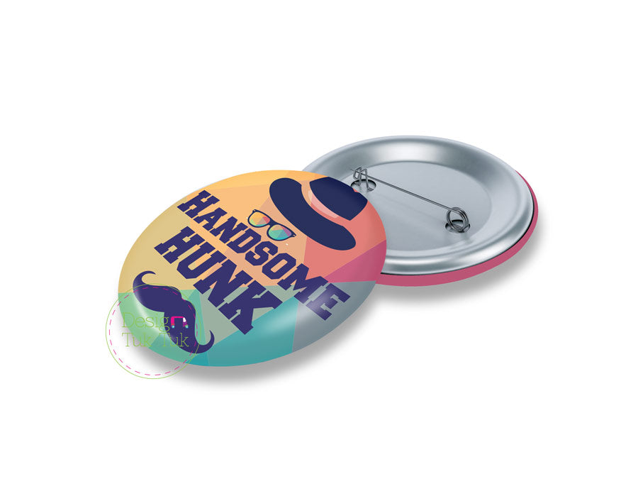 Handsome Hunk Pin Badge