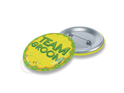Team Groom Pin Badge