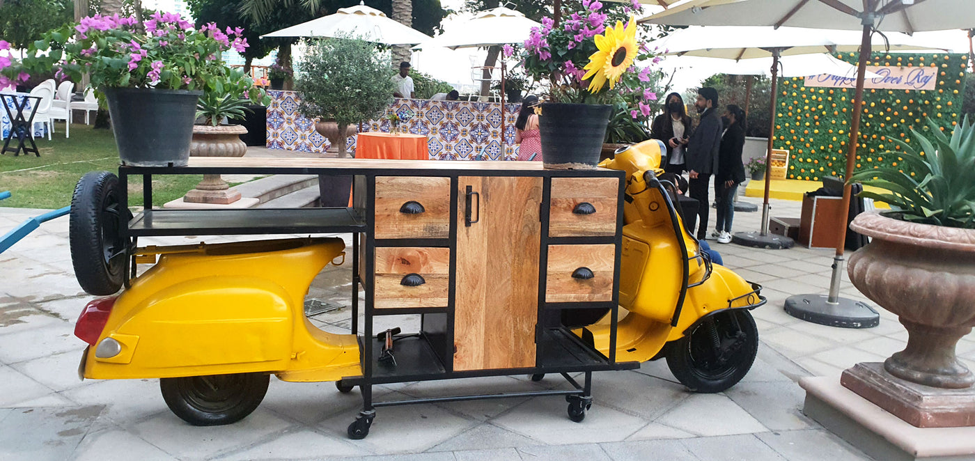 Yellow Scooter Table